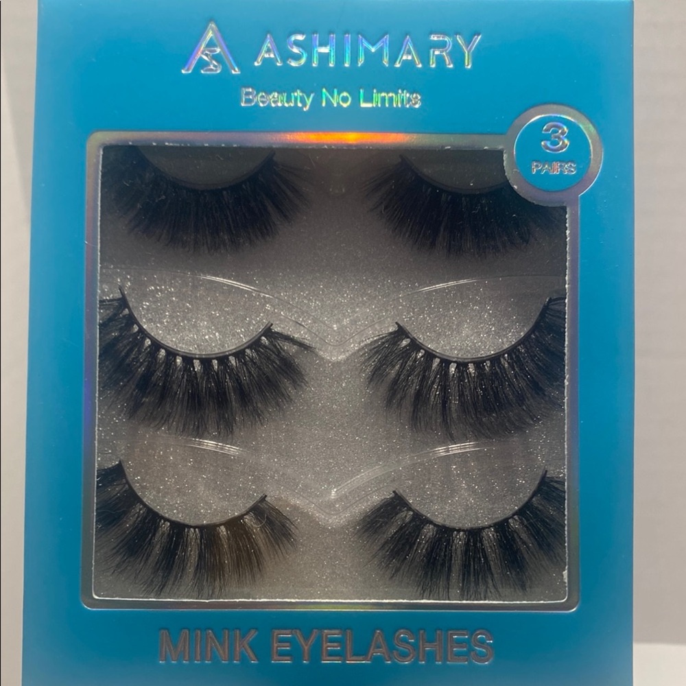 Black Mink Eyelashes - 3 Pairs